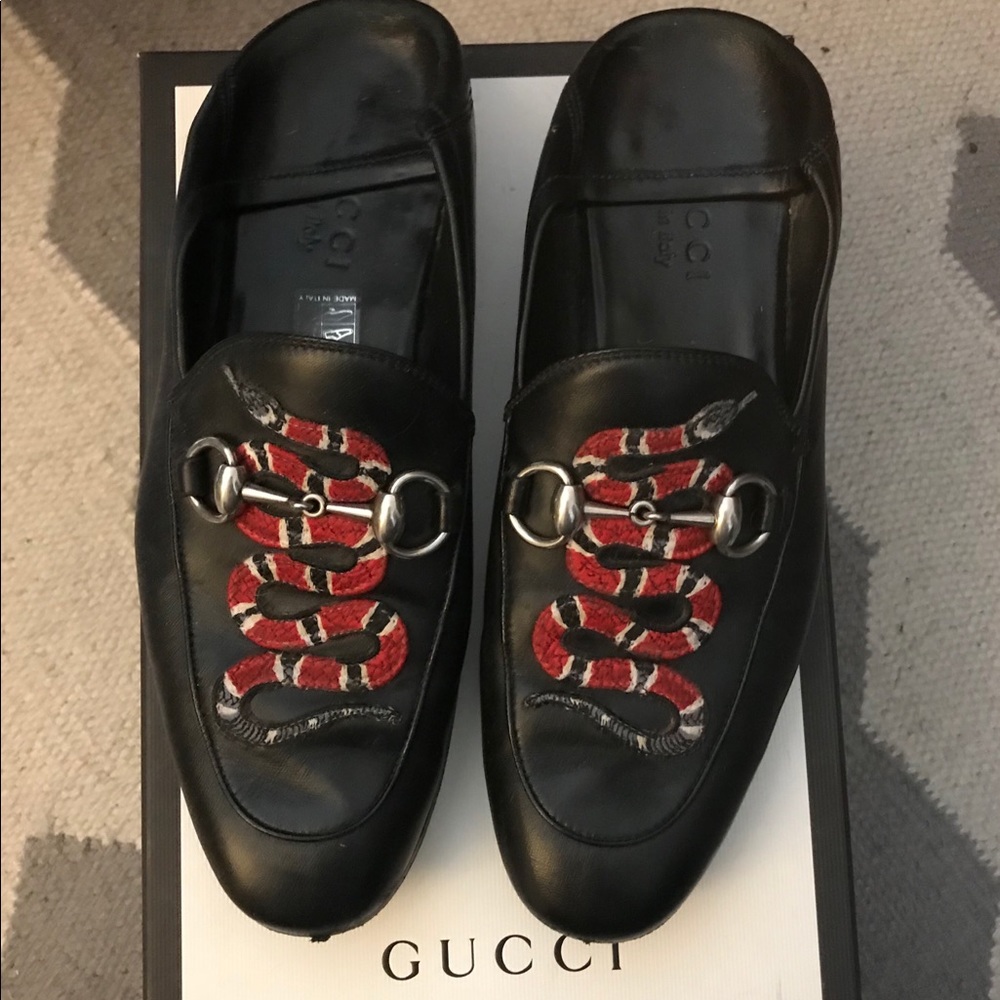 Gucci Snake Loafers